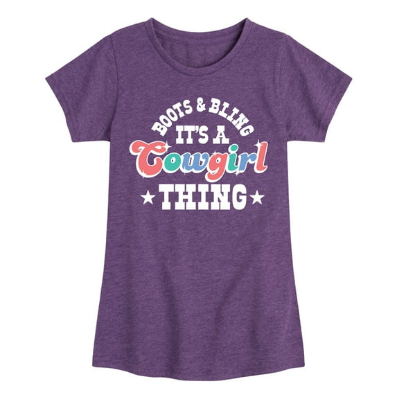 Instant Message - It's A Cowgirl Thing - Toddler And Youth Girls Short Sleeve Graphic T-Shirt