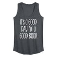 thumbnail image 1 of Instant Message - It's A Good Day For A Good Book - Women's Racerback Tank Top, 1 of 6