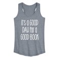 thumbnail image 1 of Instant Message - It's A Good Day For A Good Book - Women's Racerback Tank Top, 1 of 6
