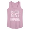thumbnail image 1 of Instant Message - It's A Good Day For A Good Book - Women's Racerback Tank Top, 1 of 6