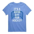 thumbnail image 1 of Instant Message - It's A Good Day For Hockey - Youth Boys Short Sleeve Graphic T-Shirt, 1 of 4