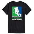 thumbnail image 1 of Instant Message - It's Always Pickleball Season - Men's Short Sleeve Graphic T-Shirt, 1 of 6