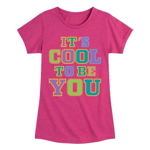 Instant Message - It's Cool To Be You - Toddler & Youth Girls Short Sleeve Graphic T-Shirt