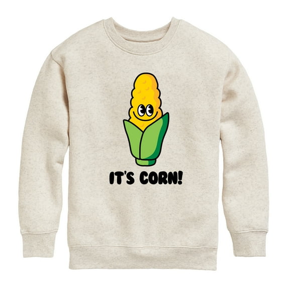 Instant Message - It's Corn - Toddler & Youth Crewneck Fleece Sweatshirt