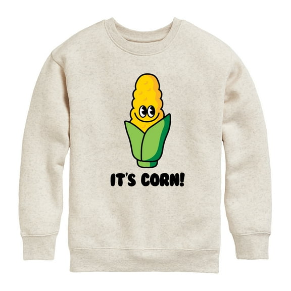 Instant Message - It's Corn - Toddler & Youth Crewneck Fleece Sweatshirt