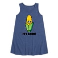 thumbnail image 1 of Instant Message - It's Corn - Toddler & Youth Girls A-line Dress, 1 of 6