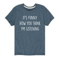 thumbnail image 1 of Instant Message - It's Funny - Toddler And Youth Short Sleeve Graphic T-Shirt, 1 of 6