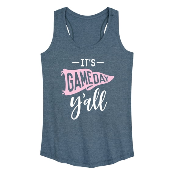 Instant Message - It's Game Day Y'all Women's Graphic Racerback Tank
