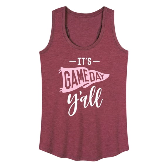 Instant Message - It's Game Day Y'all Women's Graphic Racerback Tank