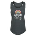 thumbnail image 1 of Instant Message - It's Gonna Be Okay Rainbow - Women's Racerback Tank, 1 of 5