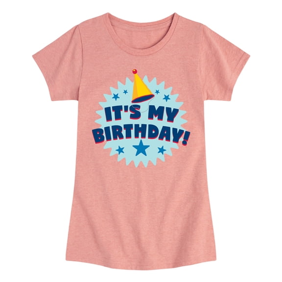 Instant Message - It's My Birthday - Toddler & Youth Girls Short Sleeve Graphic T-Shirt