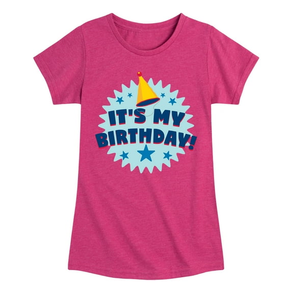 Instant Message - It's My Birthday - Toddler & Youth Girls Short Sleeve Graphic T-Shirt