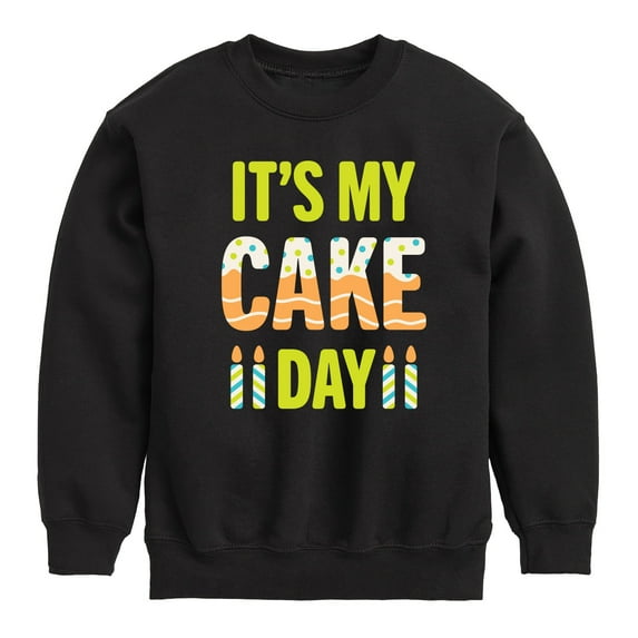 Instant Message - It's My Cake Day - Toddler & Youth Crewneck Fleece Sweatshirt