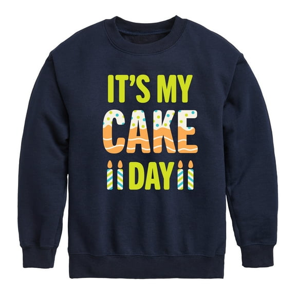 Instant Message - It's My Cake Day - Toddler & Youth Crewneck Fleece Sweatshirt