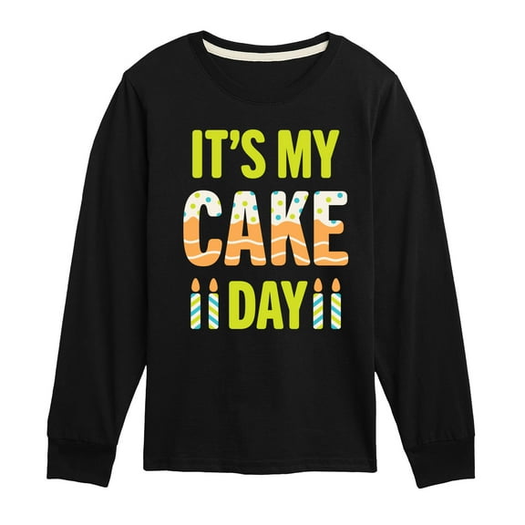 Instant Message - It's My Cake Day - Toddler & Youth Long Sleeve Graphic T-Shirt