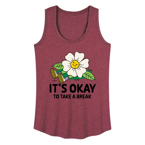Instant Message - It's Okay To Take A Break - Women's Racerback Tank Top