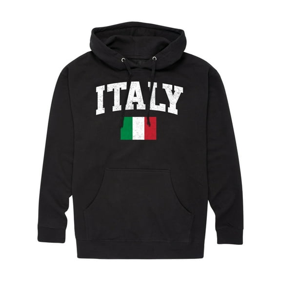 Instant Message - Italy Flag - Men's Pullover Hooded Fleece Sweatshirt