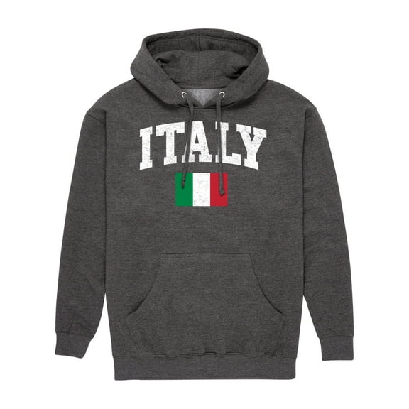 Instant Message - Italy Flag - Men's Pullover Hooded Fleece Sweatshirt