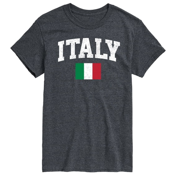 Instant Message - Italy Flag - Men's Short Sleeve Graphic T-Shirt