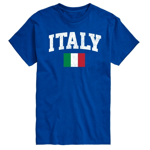 Instant Message - Italy Flag - Men's Short Sleeve Graphic T-Shirt