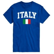 Instant Message - Italy Flag - Mens Short Sleeve Graphic T-Shirt