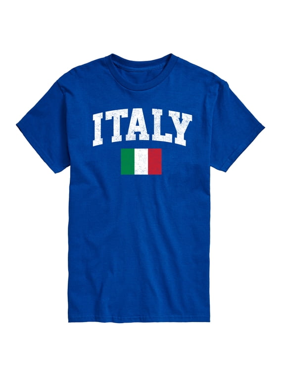 - Italy Flag Men's Short Sleeve Graphic T-Shirt