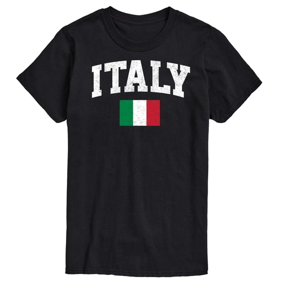 Instant Message - Italy Flag - Men's Short Sleeve Graphic T-Shirt