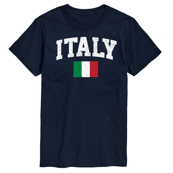 Instant Message - Italy Flag - Men's Short Sleeve Graphic T-Shirt