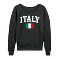 thumbnail image 1 of Instant Message - Italy Flag - Women's Lightweight French Terry Long Sleeve Shirt, 1 of 6