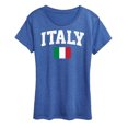 thumbnail image 1 of Instant Message - Italy Flag - Women's Short Sleeve Graphic T-Shirt, 1 of 6