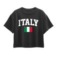 thumbnail image 1 of Instant Message - Italy Flag - Youth Girl Short Sleeve Boxy Tee, 1 of 5