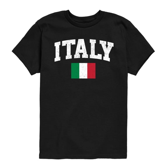 Instant Message - Italy Flag - Youth Short Sleeve Graphic T-shirt