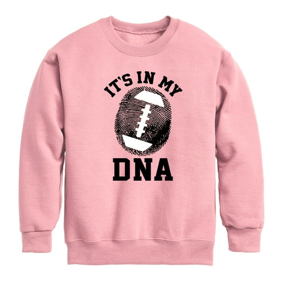 Instant Message - Its In My DNA Football - Toddler & Youth Crewneck Fleece Sweatshirt