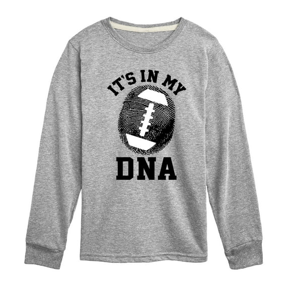 Instant Message - Its In My DNA Football - Toddler & Youth Long Sleeve Graphic T-Shirt