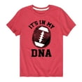 thumbnail image 1 of Instant Message - Its In My DNA Football - Toddler & Youth Short Sleeve Graphic T-Shirt, 1 of 6