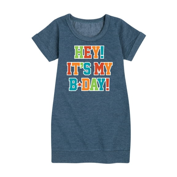 Instant Message - Its My Bday - Toddler & Youth Girls Fleece Dress