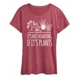 thumbnail image 1 of Instant Message - Its Not Hoarding If Plants - Women's Short Sleeve Graphic T-Shirt, 1 of 5