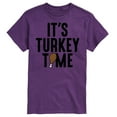 thumbnail image 1 of Instant Message - Its Turkey Time - Men's Short Sleeve Graphic T-Shirt, 1 of 4