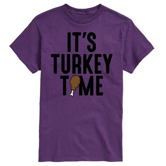 Instant Message - Its Turkey Time - Men's Short Sleeve Graphic T-Shirt