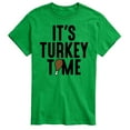 thumbnail image 1 of Instant Message - Its Turkey Time - Men's Short Sleeve Graphic T-Shirt, 1 of 4