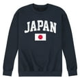 thumbnail image 1 of Instant Message - Japan Flag - Men's Crew Neck Fleece Pullover, 1 of 6