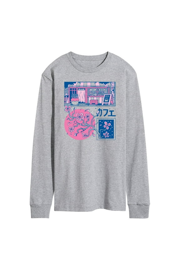 - Japanese Panels - Men's Long Sleeve Graphic T-Shirt