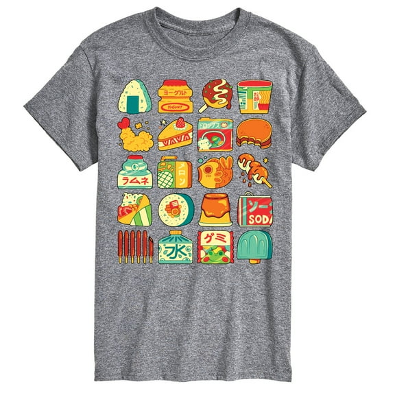 Instant Message - Japanese Snacks Oversized - Men's Short Sleeve Graphic T-Shirt