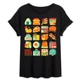 thumbnail image 1 of Instant Message - Japanese Snacks Oversized Relaxed Fit T-Shirt, 1 of 6