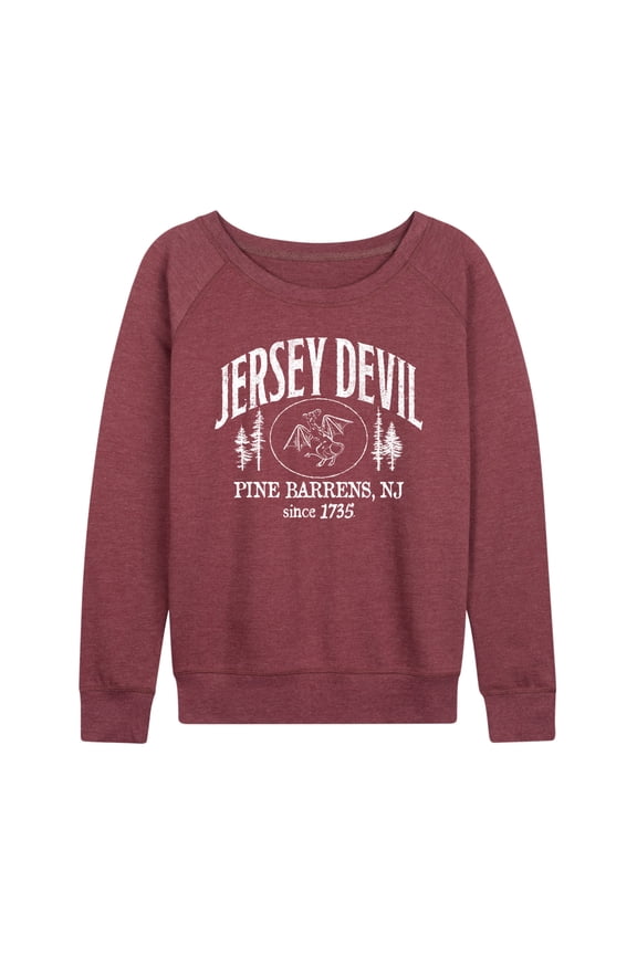 - Jersey Devil - Women's French Terry Pullover Long Sleeve Shirt