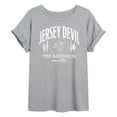thumbnail image 1 of Instant Message - Jersey Devil - Women's Oversized Graphic T-shirt, 1 of 5