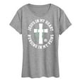 thumbnail image 1 of Instant Message - Jesus In My Heart Nursing In Veins - Women's Short Sleeve Graphic T-Shirt, 1 of 6