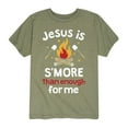 thumbnail image 1 of Instant Message - Jesus Is Smore Than Enough - Toddler Short Sleeve Tee, 1 of 4