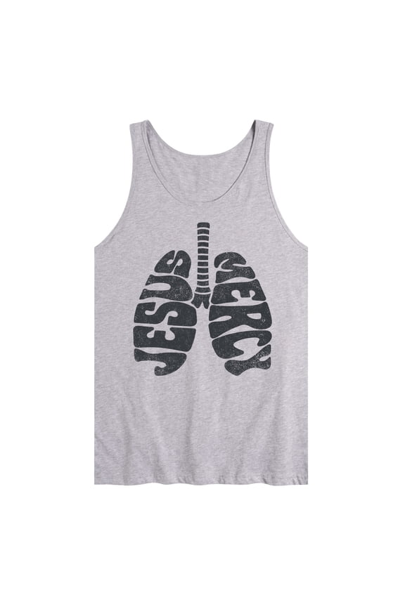 - Jesus Mercy Lungs - Men's Jersey Tank Top