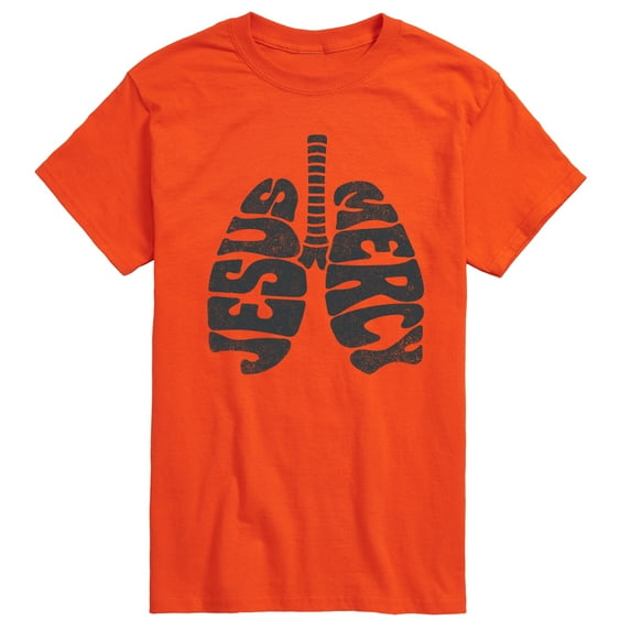 Instant Message - Jesus Mercy Lungs - Men's Short Sleeve Graphic T-Shirt